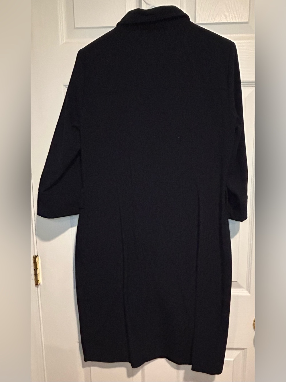 Michael Kors Black Zip-Front Trench Coat Dress - Picture 8 of 8